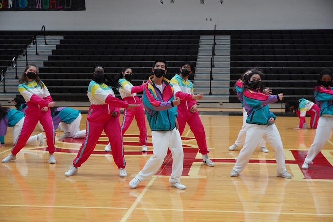 The Team performing our Large Hip Hop Routine at the MA Classic Competition. (2) (January 2022)