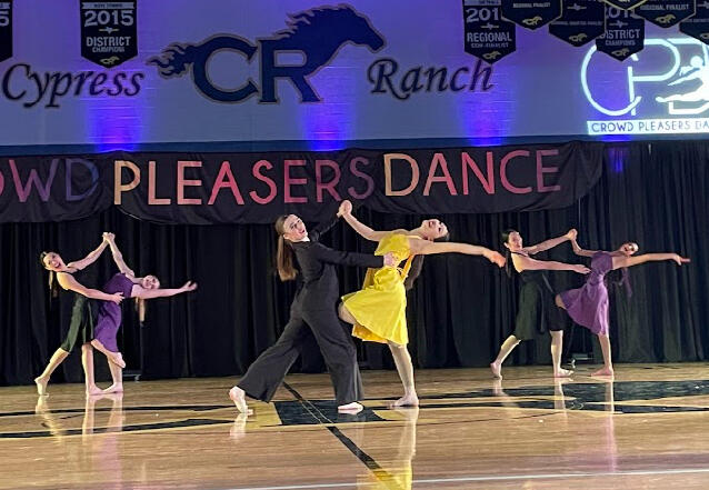 Dancers striking a pose during Team Jazz at CPD State (March 2023)