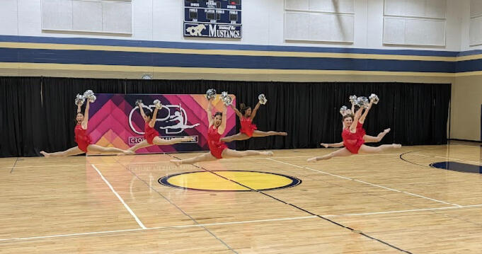 The Dance Officers performing Officer Pom at the CPD State competition (March 2023)